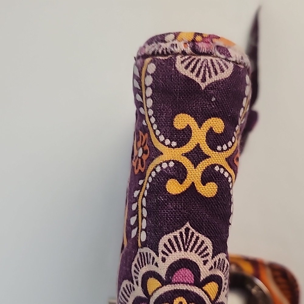 Vera Bradley purple & orange pattern wallet. - Picture 11 of 12